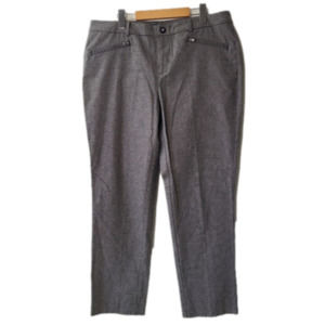 Lauren Ralph Lauren womens houndstooth ankle cropped careerwear trousers, sz 14W